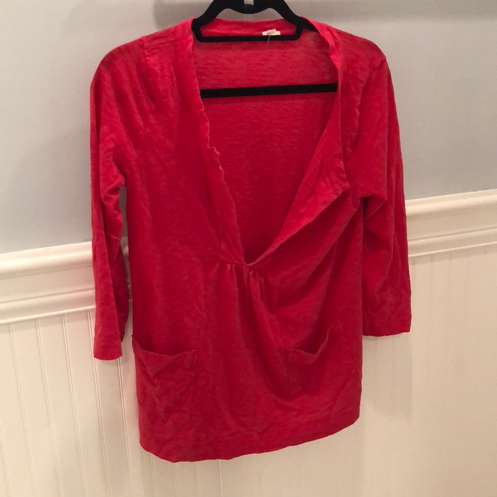 Red J. Crew top